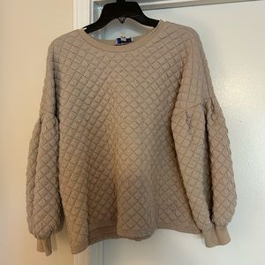 She + Sky textured pullover